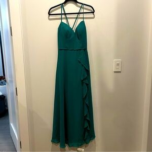 Azazie Naeem Bridesmaid dress in Peacock size 6